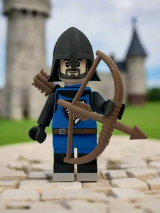 Minifigura de caballero arquero impresa en 3D a gran escala 8,5"- 9,5" - Imagen 1 de 7