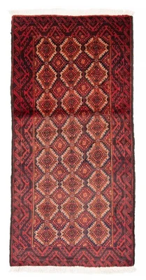 Alfombra oriental tradicional vintage anudada a mano alfombra de lana de 3'1" x 5'9" Foto 1 de 4