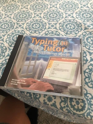 Typing Tutor 10 CD-ROM for Windows & Mac, UNUSED DISC, Case Has Crack - Image 1 of 4