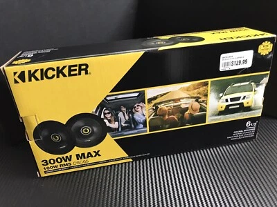 Kicker CSC65 6.5" Coaxial Speakers Polypropylene Woofer Cones 100 Watts RMS 🇦🇺 - image 1 of 4