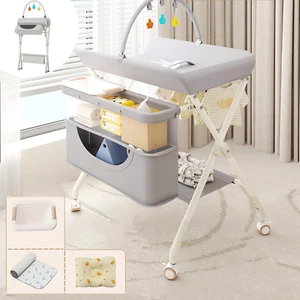 Baby Changing Table, Portable Diaper Changing Table Station, Portable Foldable C - Picture 1 of 8