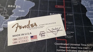 Stratocaster Fender USA komplett Decal habe leider nur noch ein letztes davon - Bild 1 von 1