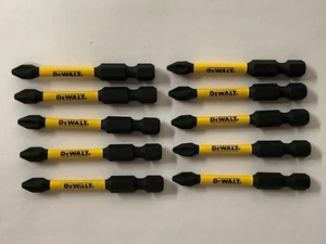(10) Dewalt FlexTorq schlagfertig #1 Kreuzschlitz Power Bits 2-1/4 Zoll Länge - Bild 1 von 3
