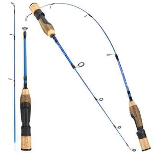 2024 New 63 cm 71 cm winter ice fishing rod 2 section ultra light portable - Picture 1 of 20
