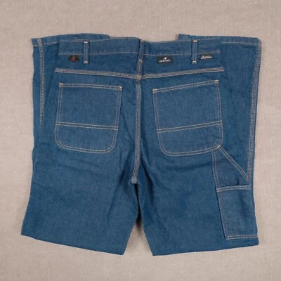 Roupa de trabalho masculina 34x34 Aramark Westex Indura HRC2 FR resistente a chamas azul denim - Imagem 1 de 4