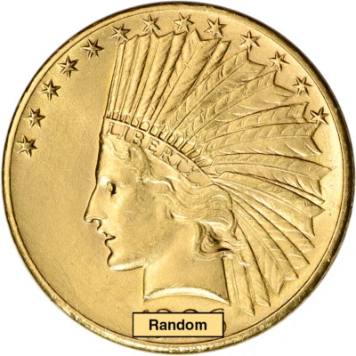 US Gold $10 Indian Head Eagle - Jewelry Grade - Random Date - Image 1 of 2