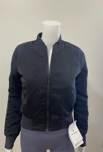 Lululemon Non Stop Bomber Jacket Women's Size 2 Reversible Quilted NWT - Picture 1 of 8