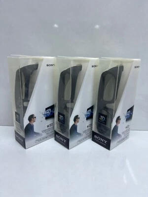 Sony TDG-BR250 Active 3D Glasses , Regular Size White& Black Color ( Lot 3 pcs ) - Image 1 of 4