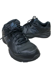 New Balance 409 Shoes Men's Size 8D Black Leather Comfort Running Trainer - Picture 1 of 9