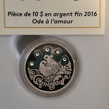 Canada 2016 $10 Fine Silver Coin Celebration of Love w/Case RCM CoA