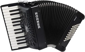 HOHNER Akkordeon, Bravo II 48, schwarz, silent key A16522, mit Gig Bag - Bild 1 von 4