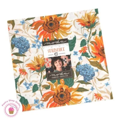 Moda SUNDANCE Crystal Manning LAYER CAKE 42 10" Squares Quilting Fabric - Image 1 of 4