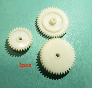3pc New Gear for Philip AZ8904 AW7509 AQ5211 AS238 Tape Recorder Cassette Deck - Picture 1 of 4