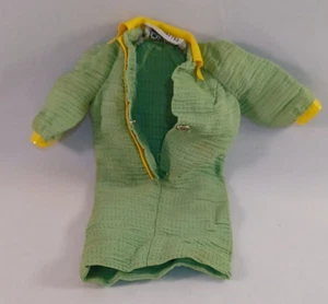 Vintage 1968 Barbie Doll Snap Dash #1824 Green Yellow Dress Clothing Original - Picture 1 of 4