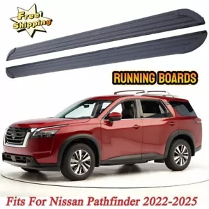 2PCS Running Boards Side Step Nerf Bars Fits For Nissan Pathfinder 2022-2025 - Picture 1 of 8