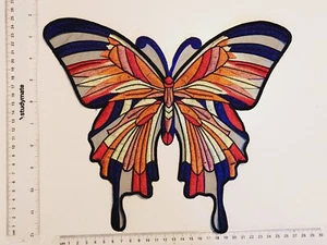 DIY Multi-Colour Purple Butterfly Patch Sew On Embroidery Craft Fashion Design - Picture 1 of 6