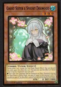 Yugioh Ghost Sister & Spooky Dogwood MAGO-EN013 Premium Gold Rare 1st Ed - NM - Bild 1 von 2