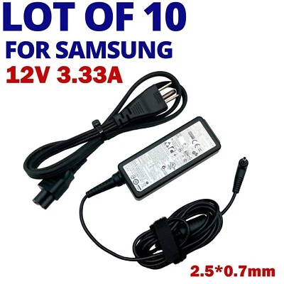 LOT OF 10 GENUINE SAMSUNG Chromebook Charger 40W 12V 3.33A Adapter A12-040N1A - Image 1 of 4