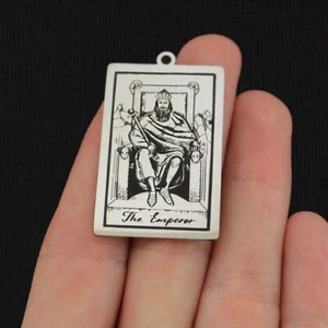 Der Kaiser Tarotkarte Titan Stahl Charm - SSP640 - Bild 1 von 1