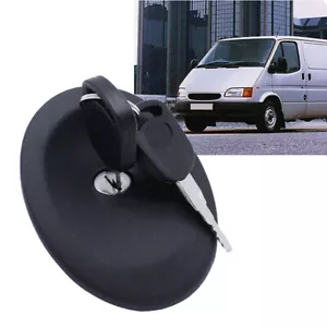 Fits Ford Transit MK4 MK5 1991-2000 Locking Fuel Filler Door Gas Cap Cover Black - Picture 1 of 6