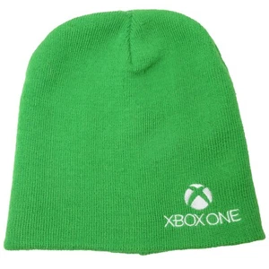 XBOX One Beanie Logo Embroidered Acrylic Knitted Lime Green Hat One Size - Picture 1 of 4