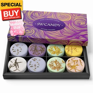 Shower Steamers Aromatherapy Birthday Gifts for Women - 8 Pcs Mothers Day Gifts - Picture 1 of 9