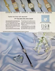 VINTAGE 1950s Print Ad ~ Elgin Watches ~ The Beautiful Way To Tell Time - Picture 1 of 1
