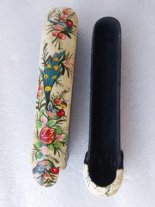 Vintage raro Qalam Qalamden penna attrezzatura da scrittura fatta a mano scatola di vernice Trinket - Foto 1 di 10