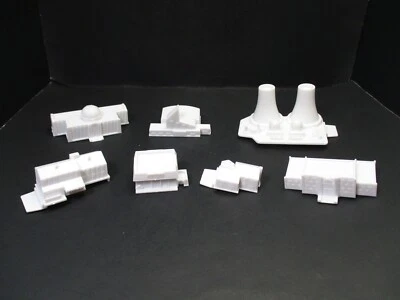 The Simpsons Game of Life 2004 Replacement Pieces Parts Lot of 7 Buildings - Image 1 of 4