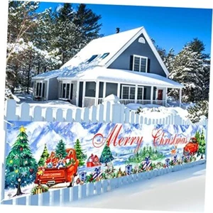 Christmas Red Truck Decorations Outdoor Yard Fence Christmas red truck outdoor - Picture 1 of 8