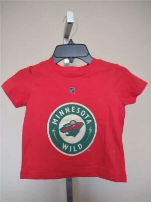 New Minor Flaw Minnesota Wild #20 Ryan Suter Kids Size S Small Red Shirt - Image 1 of 3