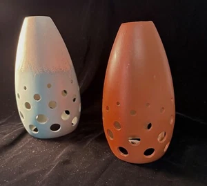 MCM Ceramic Pierced Pendant light shades & rods- Three Colors - Picture 1 of 17