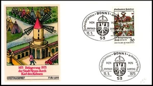 German Scott 1169 Siege of Neuss 500th Anniversary FDC, Folio-Print - Picture 1 of 3