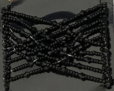 NUEVOS PEINES ELÁSTICOS IRIDISCENTES CON CUENTAS CREAN MUCHOS UPDOS ENVÍO GRATUITO A EE. UU. Foto 1 de 4