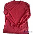 Caribbean Joe T-Shirt Men's Size Xl Long Sleeve Red Cotton Blend