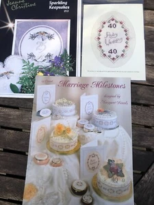 Marriage Milestones, Sparkling Keepsakes, Ruby Wedding Cross Stitch Anniversary - Picture 1 of 6