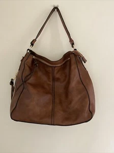 Unbranded Handbag Brown Shoulder Strap Pockets Zips Tassels - Picture 1 of 6