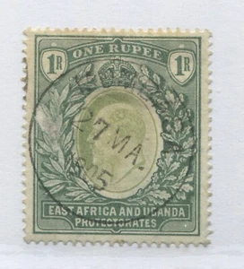 CDS de 1 rupia de África Oriental y Uganda KEVII 1904 usado - Imagen 1 de 1