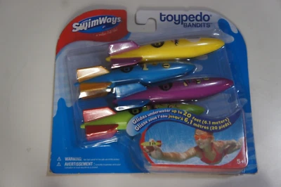 Juguete acuático para piscina Swimways TOYPEDO BANDITS - Paquete de 4 - NUEVO Foto 1 de 4