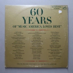 60 Years of Music America Loves Best Vinyl LP RCA VG 65 - Picture 1 of 8