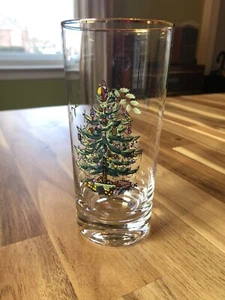 Spode Christmas Tree Tumbler/Highball Glass - Picture 1 of 8
