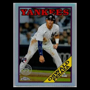 2023 Topps: Chrome Baseball - #88BC-16 Oswald Peraza RC - New York Yankees - Picture 1 of 2