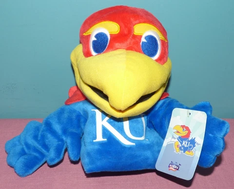 Kansas KU Jayhawks Plush Hand Puppet, Bleacher Creatures Cover