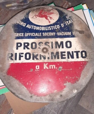 Giro automobilistico d'Italia 1954old Sign-Mobil Socony-Vacuum-Alfa Romeo-LANCIA - Image 1 of 4