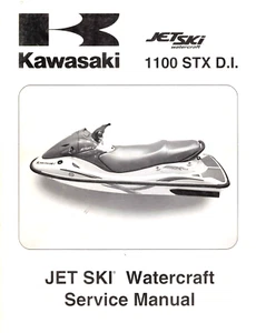 OEM Genuine Kawasaki Dealer/Owners Service/Repair Manual Jet Ski JT1100 STX 2003 - Foto 1 di 2
