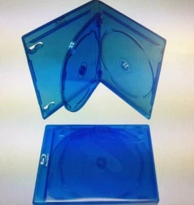 100 neue hochwertige 12mm Triple Blu-Ray DVD Hülle, lizenziertes Logo L-BDC-M3-12-DS - Bild 1 von 1