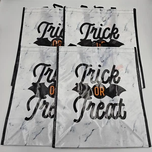 Festeggialo! Halloween Grandi Sacchetti Riutilizzabili 15" x 13" x 7" ~ SET DI 4 ~ NUOVI CON ETICHETTE - Foto 1 di 4