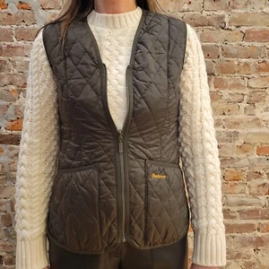 NWT Women Barbour Betty Interactive Liner Olive #LLI0001OL91 (Size 10 US) - Picture 1 of 6