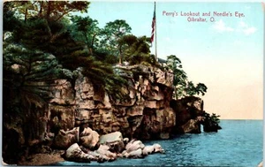 1910s OH Cartolina Perry's Lookout and Needle's Eye Gibilterra Ohio - Foto 1 di 2