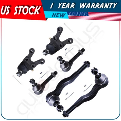 Para Mitsubishi Montero Sport 1997-2004 6 piezas rótulas extremo de varilla de amarre de dirección Foto 1 de 4